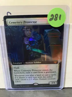 Cemetery Protector 347 NM EXTENDED FOIL Innistrad: Crimson Vow MTG - Image 3