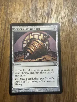 Magic: The Gathering Artifact Sensei's Divining Top Regular Card - Image 1