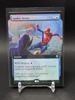 MTG Magic The Gathering Spider-Man Extended Art Rare Spider-Sense - Image 1