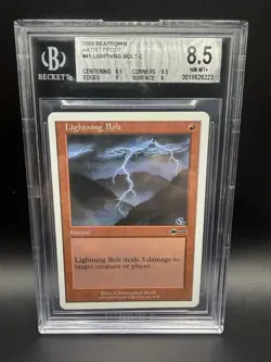 MTG Magic The Gathering Lightning Bolt Beatdown Artist Proof AP #41 C BGS 8.5 NM - Image 1