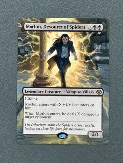 Morlun, Devourer of Spiders MTG Marvels Spider-Man Hand Painted Full Altered Art - Image 1