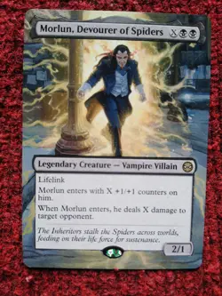 Morlun, Devourer of Spiders MTG Marvels Spider-Man Hand Painted Full Altered Art - Image 2