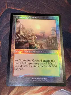 Stomping Ground X1 Mtg Ravnica Remastered Nm Foil Retro Frame - Image 1