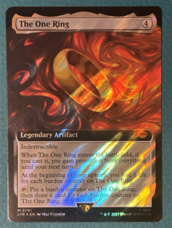 The One Ring (Extended Art) (Surge Foil) NM/LP Magic the Gathering MTG - Image 1