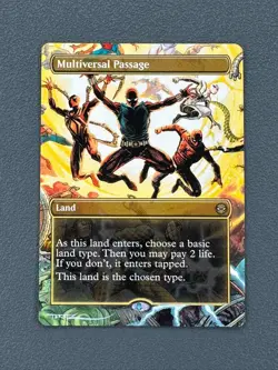 Multiversal Passage MTG Marvel's Spider-Man Hand Painted Full Altered Art Tentz - Image 1