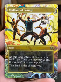 Multiversal Passage MTG Marvel's Spider-Man Hand Painted Full Altered Art Tentz - Image 2