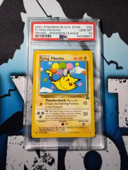 2001 WOTC POKEMON BLACK STAR PROMO FLYING & SURFING PIKACHU SEQUENTIAL PSA 10 - Image 3