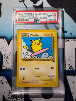 2001 WOTC POKEMON BLACK STAR PROMO FLYING & SURFING PIKACHU SEQUENTIAL PSA 10 - Image 5
