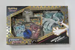 Pokemon TCG Crown Zenith Lugia V Unown v Special Collection Box Sealed - Image 1