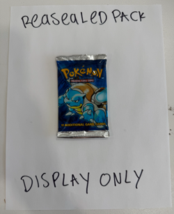 Pokemon Base Set Booster Pack - RESEALED - STORE DISPLAY / PROP ONLY - NOT SEALE - Image 1