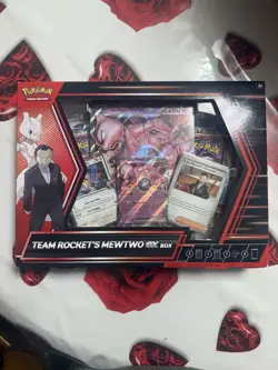 Team Rocket's Mewtwo Ex Box Rare Miscut Error Promo Sealed Box Pokemon TCG - Image 1