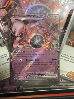 Team Rocket's Mewtwo Ex Box Rare Miscut Error Promo Sealed Box Pokemon TCG - Image 2