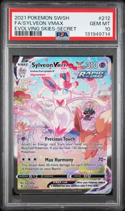 2021 POKEMON SWORD & SHIELD EVOLVING SKIES SECRET FULL ART/SYLVEON VMAX PSA 10 - Image 1