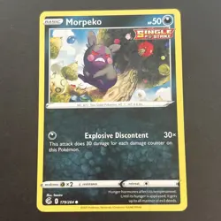 Morpeko 179/264 Regular Sword & Shield: Fusion Strike Pokemon TCG 2021 - Image 1
