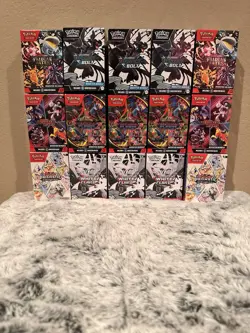 Pokemon TCG Booster Bundle Lot of 15 Prismatic, White Flare, Black Bolt, Paldean - Image 1