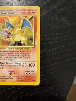 Pokemon Base Set Charizard Holo - Vintage WOTC Original - Authentic - Played - Image 2