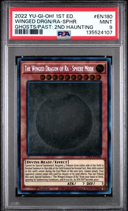 The Winged Dragon Of Ra-sphere Mode GFP2-EN180 Ghost Rare Yugioh PSA 9 *107 - Image 1