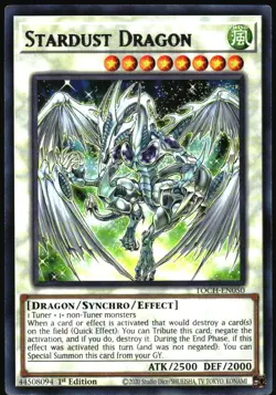 Yu-Gi-Oh! - Toon Chaos Stardust Dragon 2020 TOCH-EN050 Rare 1st Edition - Image 1