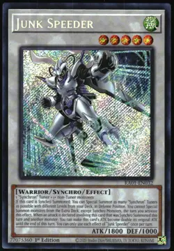 Yu-Gi-Oh! - Retro Pack 1 Junk Speeder 2008 RA01-EN032 Secret Rare 1st Edition - Image 1