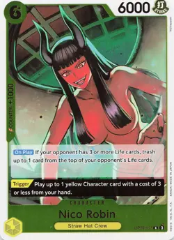 One Piece Nico Robin (107) #OP09-107 Foil Emperors in the New World NM - Image 1