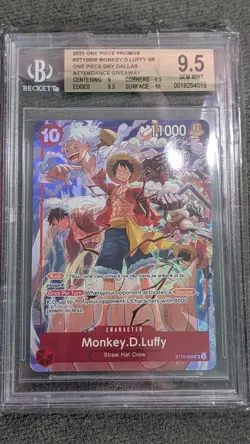 Monkey.D.Luffy One Piece Day Dallas 2025 ST10-006 BGS 9.5 English - Image 1