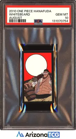 One Piece 2010 Whitebeard August One Piece Hanafuda GEM MINT PSA 10 - Image 1