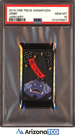 One Piece 2010 Jinbe January One Piece Hanafuda Japanese GEM MINT PSA 10 - Image 1
