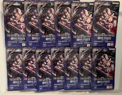 One Piece The Azure Sea's Seven - Sleeved Booster OP-14 EB04 English Lot of 13. - Image 1