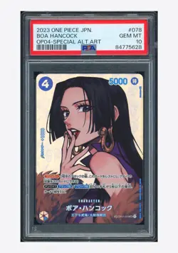One Piece PSA 10 Boa Hancock SP Alt Art 2023 OP01-078 OP04 Japanese #2 - Image 1