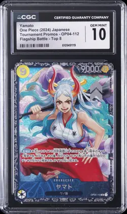 2024 ONE PIECE JPN TOURNAMENT PROMOS FLAGSHIP BATTLE-TOP 8 YAMATO CGC 10 GM - Image 1