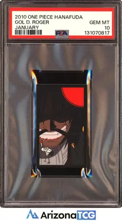 One Piece 2010 Gol D. Roger January One Piece Hanafuda GEM MINT PSA 10 - Image 1