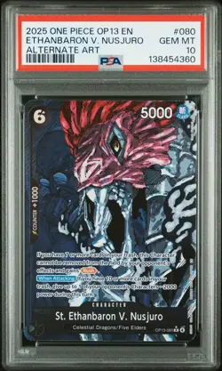 2025 ONE PIECE CARRYING ON HIS WILL ALT ART ST. ETHANBARON V. NUSJURO PSA 10 - Image 1