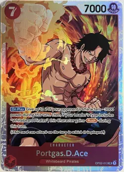 Portgas D Ace SR OP02-013 - Paramount War - One Piece TCG - Image 1