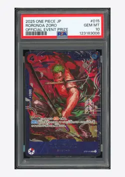 One Piece PSA 10 Roronoa Zoro SR Promo 2025 ST21-015 Event Prize Japanese #2 - Image 1