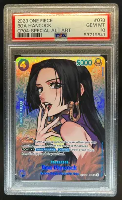2023 One Piece Romance Dawn Boa Hancock Special Alternate Art #OP04-078 PSA 10 - Image 1