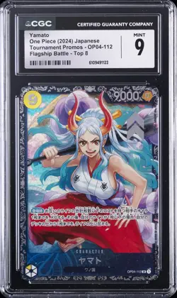 2024 ONE PIECE JPN TOURNAMENT PROMOS FLAGSHIP BATTLE-TOP 8 YAMATO CGC 9 - Image 1