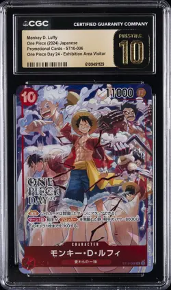 2024 ONE PIECE JPN OP DAY '24 EXHIBITION PROMO MONKEY D. LUFFY CGC 10 PRISTINE - Image 1
