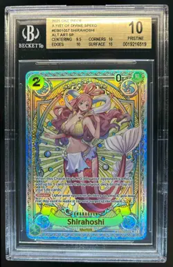 2025 One Piece Fist of Divine Speed Shirahoshi Alt Art PRISTINE #EB01-057 BGS 10 - Image 1