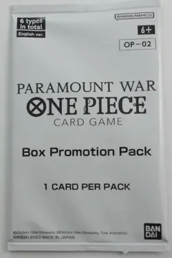 One Piece Trading Card Game TCG Paramount War Box Promotion Pack OP-02 - Image 1