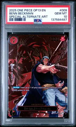 2025 ONE PIECE OP13-CARRYING ON HIS WILL #009 BENN BECKMAN PSA 10 - Image 1