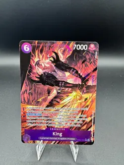 One Piece OP14 The Azure Sea’s Seven - King EB04-031 R Alternate Art ENGLISH - Image 1
