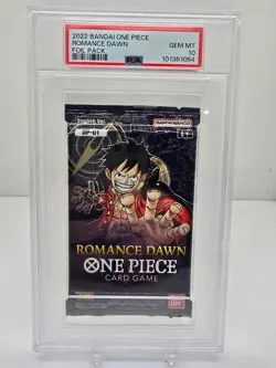 PSA 10 GEM MT One Piece English Ver. 2022 OP 01 ROMANCE DAWN FOIL PACK Card Game - Image 1