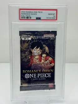PSA 10 GEM MT One Piece English Ver. 2022 OP 01 ROMANCE DAWN FOIL PACK Card Game - Image 1