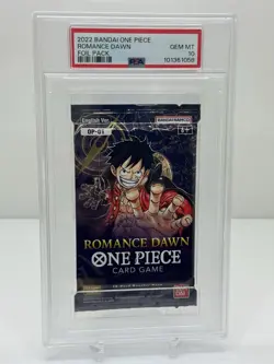 PSA 10 GEM MT One Piece English Ver. 2022 OP 01 ROMANCE DAWN FOIL PACK Card Game - Image 2