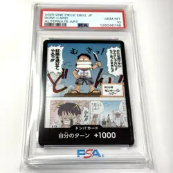 PSA 10 ONE PIECE Card DON! Card Alt Art Monkey D. Luffy EB02 ANIME 25TH COLL.JP - Image 1