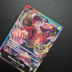 ONE PIECE TCG MONKEY D. LUFFY RARE 3RD ANNIVERSARY PROMO ALT ART NM - Image 2