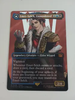 MTG Emet-Selch Unsundered 539 SURGE FOIL Borderless English Final Fantasy NM - Image 1