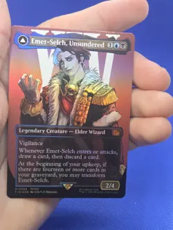 Magic the Gathering Final Fantasy Emet-Selch, Unsundered 0394 Borderless Foil NM - Image 2