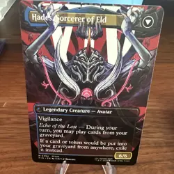 MTG Foil Emet-Selch, Unsundered Borderless Extended Art Final Fantasy NM - Image 2