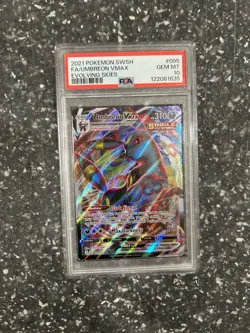 2021 Pokemon TCG Umbreon VMAX Card 095/203 Sword & Shield: Evolving Skies PSA 10 - Image 1
